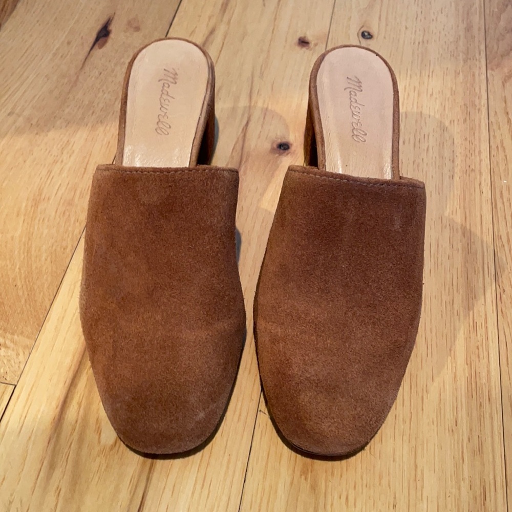 Madewell suede mules, worn a few times but still  in great shape.